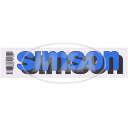 Klebefolie ""SIMSON""-Tank, blau