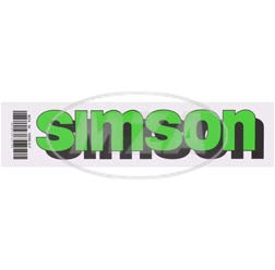 Klebefolie ""SIMSON""-Tank, grün