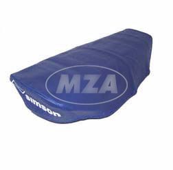Seat cover, SIMSON navy-blue, smooth S51, KR51