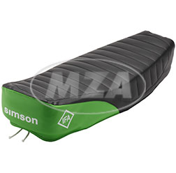 Enduro-seat cover, black/green - structured, waterproof - S51E, S70E