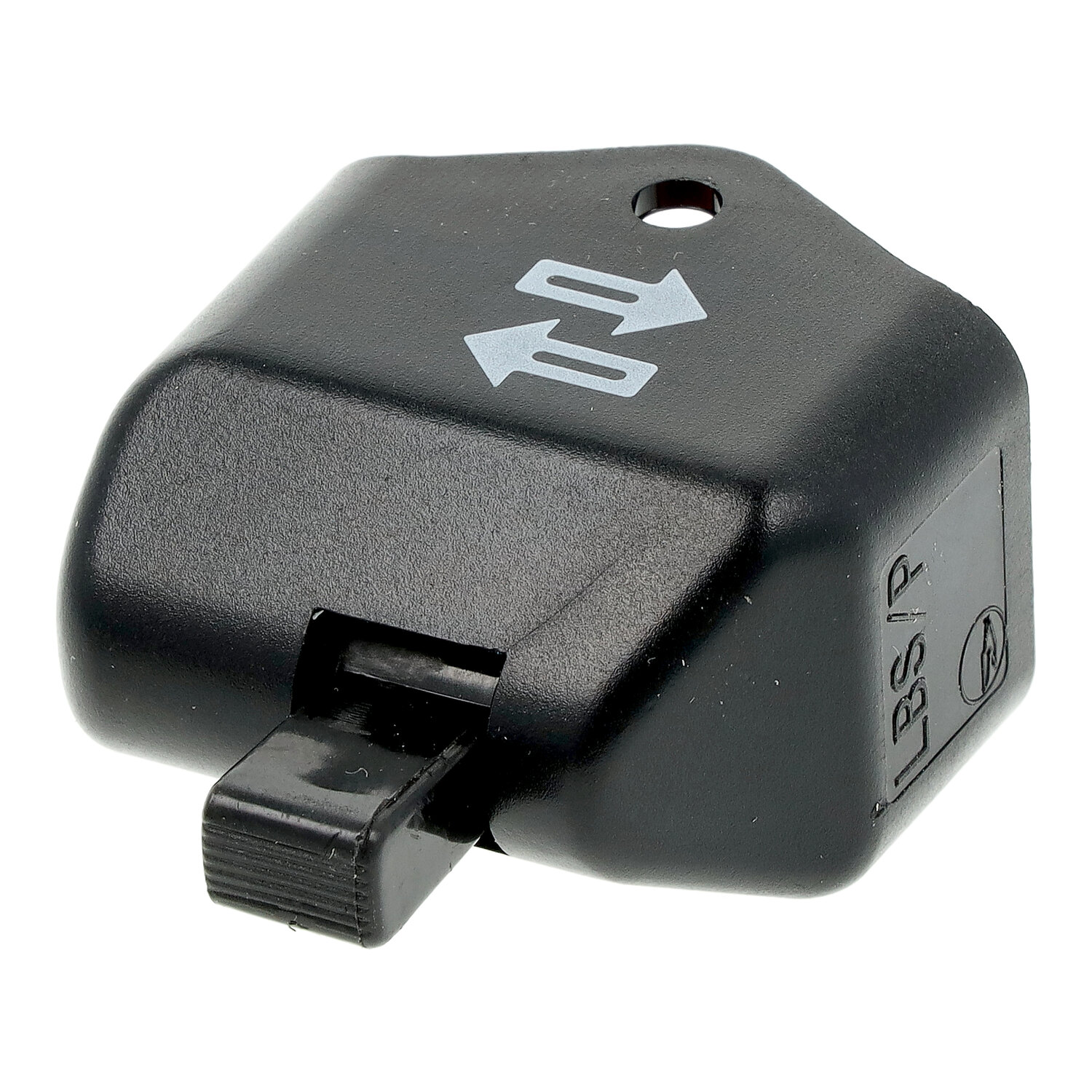 Blinkerschalter 8606.8/2 schwarz  Kipphebel lang - ohne Ausschnitt für KR51, SR4