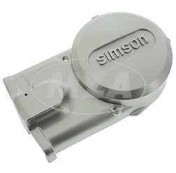Lichtmaschinendeckel - silbermetallic lackiert - mit ""SIMSON"" Schriftzug