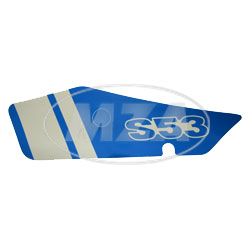 Adhesive foil for side cover blue/white - S53 N