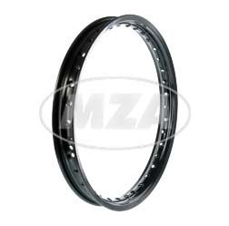 Wheel rim 1.60x16 36 holes - Aluminium - black anodised and polished