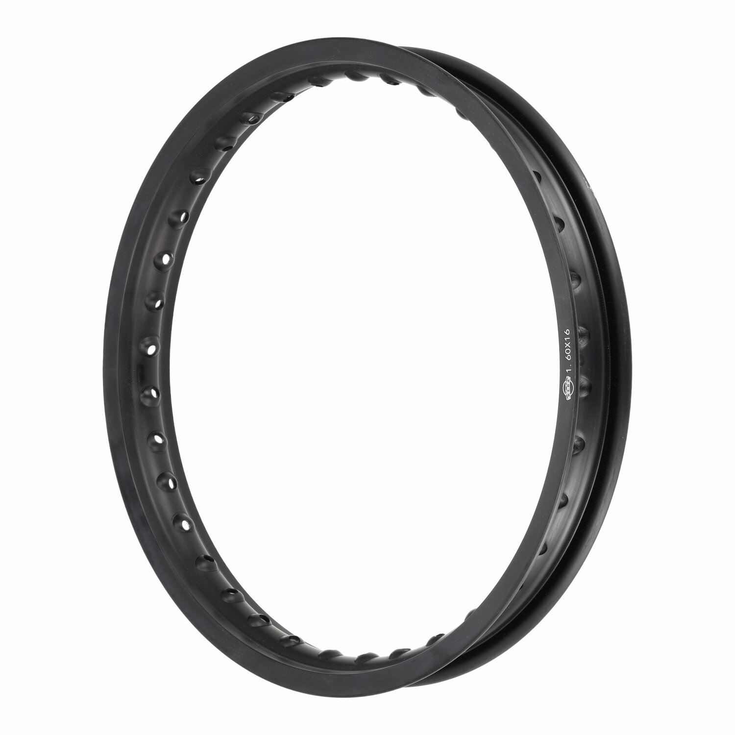 Wheel rim 1.60x16 36 holes - Aluminium - black matte anodised