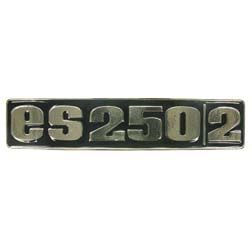 Kotflügelemblem, Plakette/ Zeichen für ES250/2 - Metall - gewölbt