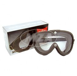 Motorradschutzbrille, DDR-Sportbrille - Modell ""START"" - mit einstellbarer Belüftung und gelber Scheibe!
