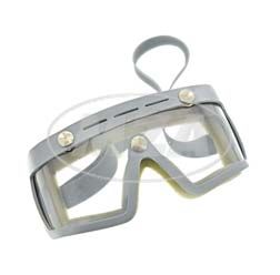 Motorradschutzbrille, Original DDR-Sportschutzbrille - MARKE: SPORTURA - mit Sonnenblende