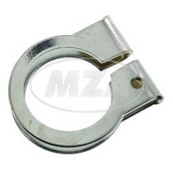 Clamping clip solo for silencer unit short black
