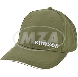 Basecap curved, Farbe: olivgrün - Motiv: ""SIMSON""