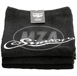 Handtuch, schwarz, Größe: 100x50 cm, Motiv: SIMSON - 100% Baumwolle
