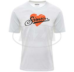 T-Shirt, Farbe: weiß, Größe: XL - Motiv: SIMSON - 100% Baumwolle