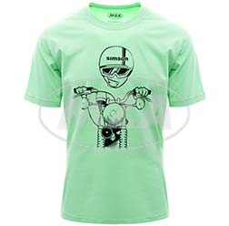 T-Shirt, Farbe: NeonMint, Größe: L - Motiv: S51 Kumpel - 100% Baumwolle