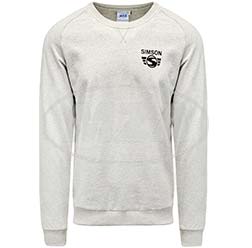 Herren-Sweatshirt, grau meliert, Größe: XL - Motiv: SIMSON - 100% Baumwolle