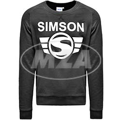 Herren-Sweatshirt, schwarz, Größe: XL - Motiv: SIMSON - 100% Baumwolle