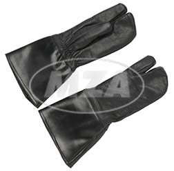 Stulpenhandschuhe, Material: Leder/Kunstleder, Farbe: schwarz, Größe: XXL