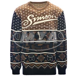 Strickpullover Ugly Sweater, Farbe: 3-fabig, Größe: L - Motiv: ""SIMSON""
