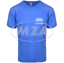 Fachhändler-T-Shirt, Farbe: royalblau, Größe: L - Motiv: ""Ersatzteile und Service""