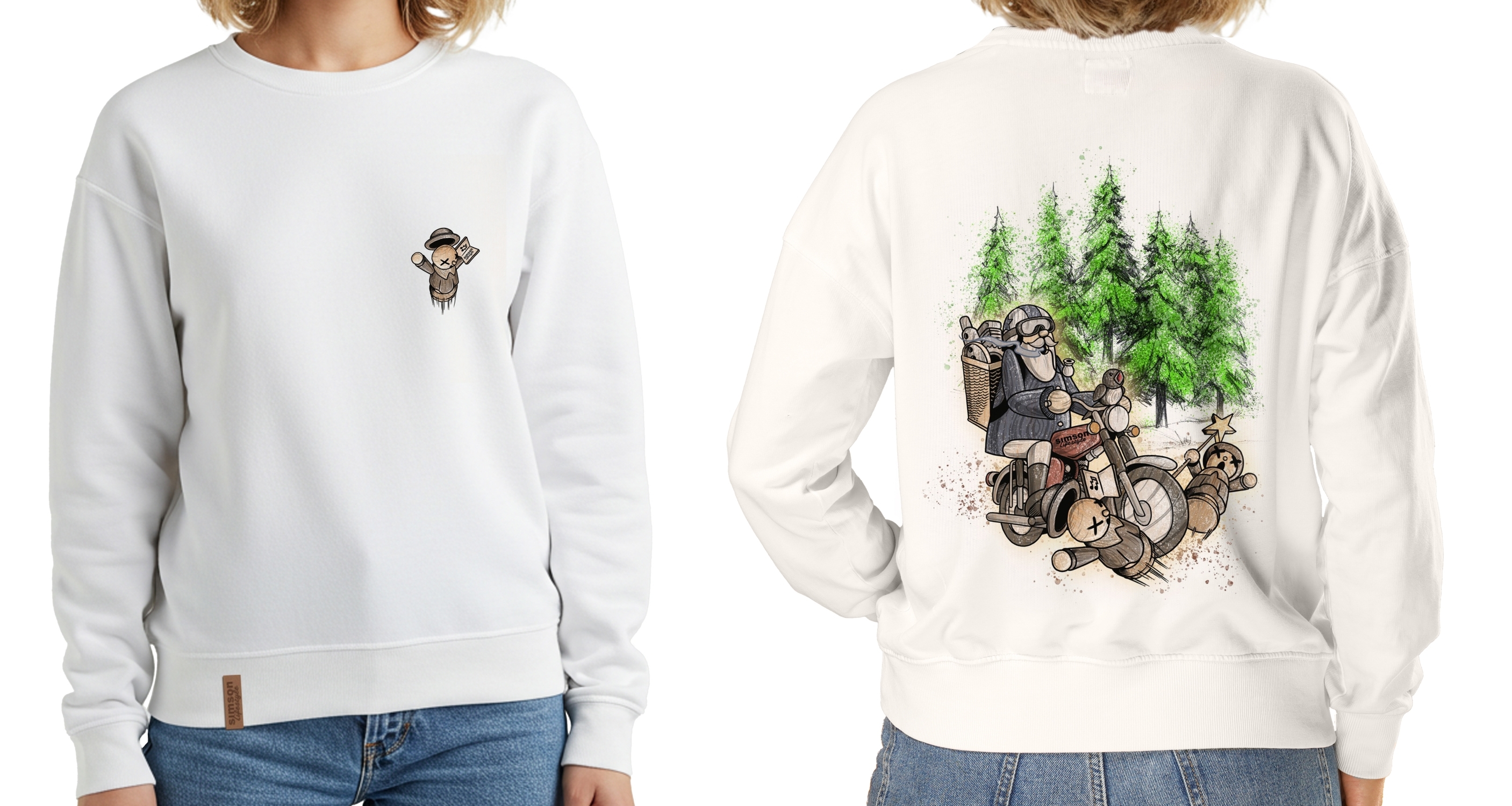 Sudadera "Ostalgie Edition #1" Color: blanco roto Talla: XL