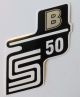 Logo S50B silver (Sticker)