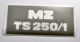Lackierschablone für Werkzeugfachdeckel (Sitzbank) MZ TS 250/1