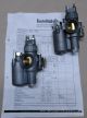 Set of carburetors 22KNB1-1 (BK350), retrofitted from flat slide to roundslide