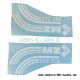 Set adhesive foils for ETZ 250, contruction year 1981 - curved shape (2x tank, 2x side covers)