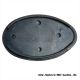 Rubber plate for combined stop-tail-number plate lamp