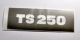 Lackierschablone für Werkzeugfachdeckel (Sitzbank) TS 250