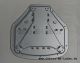 Metal-base plate for single seat ES 175/2, 250/2 and TS 250/A, 250/1A front