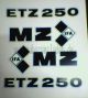 Matrica szett ETZ 250 fekete/fehér