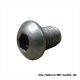 Button head screw with internal hex M6x8 A2 blacked chromed