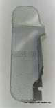 Blech für Beinschutz links, mit Abdeckgummi