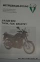 Manual de manejo Saxon 500 TOUR, FUN, COUNTRY  NR/VR/VRC